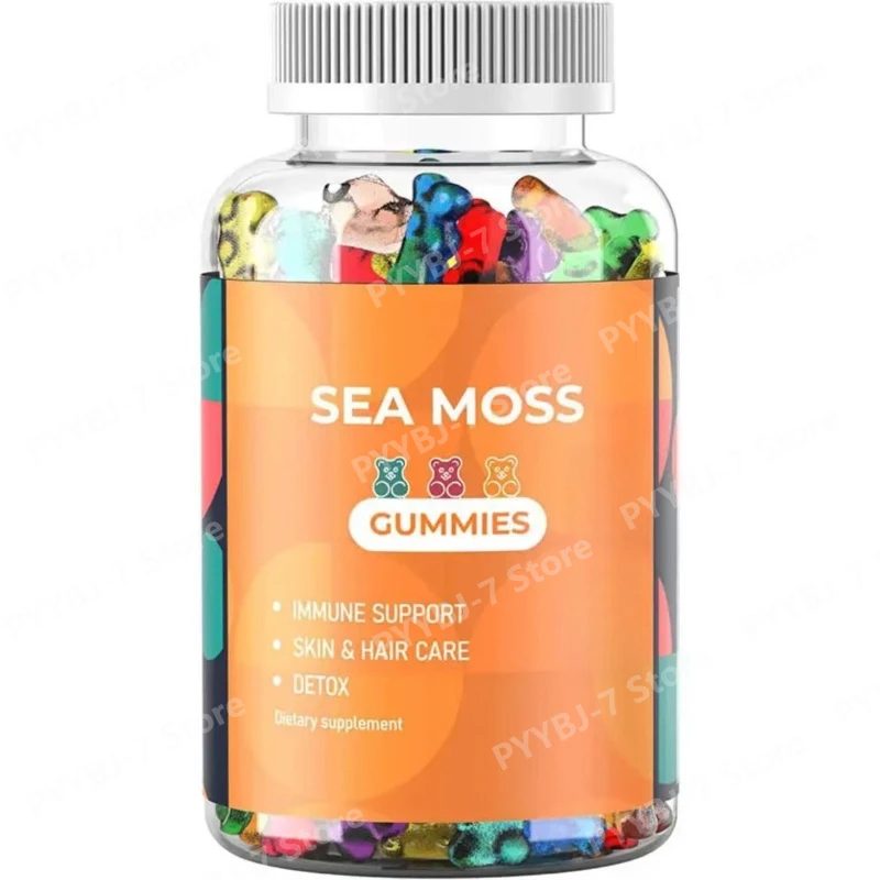 

Sea Moss Gummies with Natural Seaweed Extract Daily Mineral Nutritional Supplement Gummies