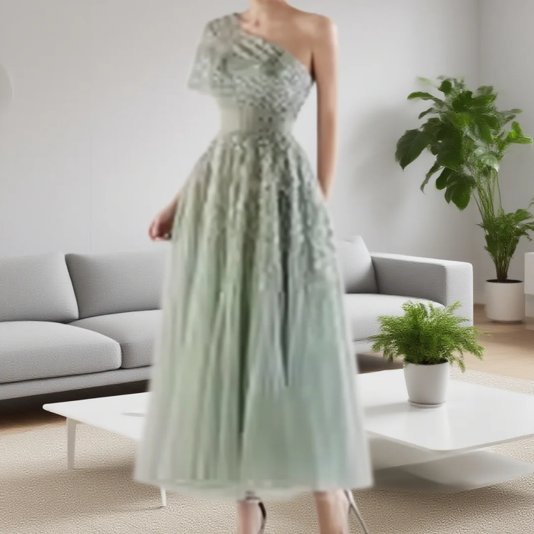 

Elegant Vintage Sexy Sweet Lace Beads One Shoulder Customized Formal Occasion Prom Dress Evening Party Gowns