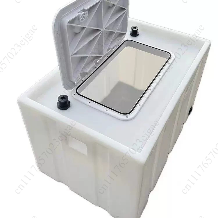 150 liters sealed lid fish box, live fish transport box, horizontal handle flap, fish transport box