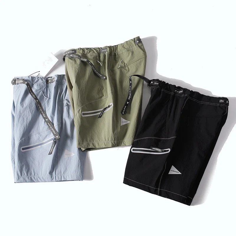 Water Repellent Reflective Outdoor Hiking Shorts Men 26SS Casual Trekking Camping Short Pants Lightweight Zip Pockets