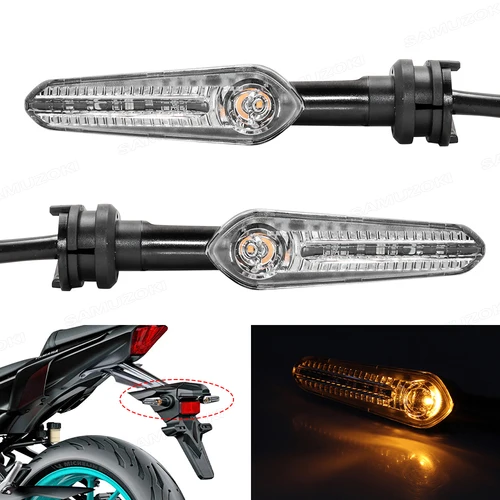 Luz de señal de giro para YAMAHA MT 03 07 09 10 15 25 125 2014- 2023 2022 2021 indicador trasero delantero de motocicleta lámpara intermitente