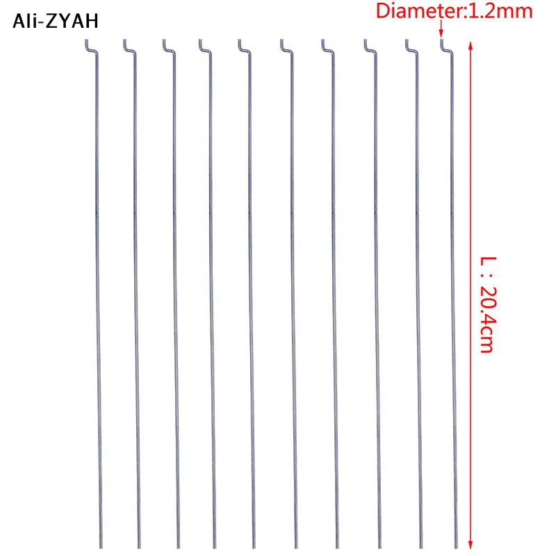 

10Pcs Z-type Steering Gear Lever Pull Rod Servo Lever Dia 1.2mm Length 20cm