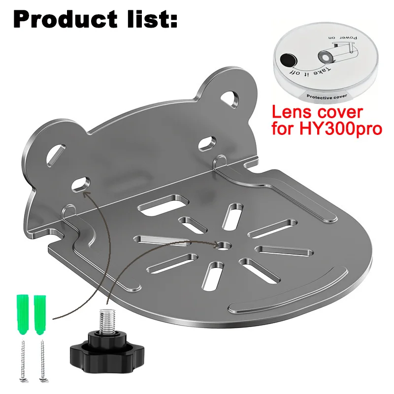 DITONG ﻿ Wall Mount Projector Stand Sturdy Durable Metal Bracket Compatible with HY300 Pro Projectors &HY320mini projector