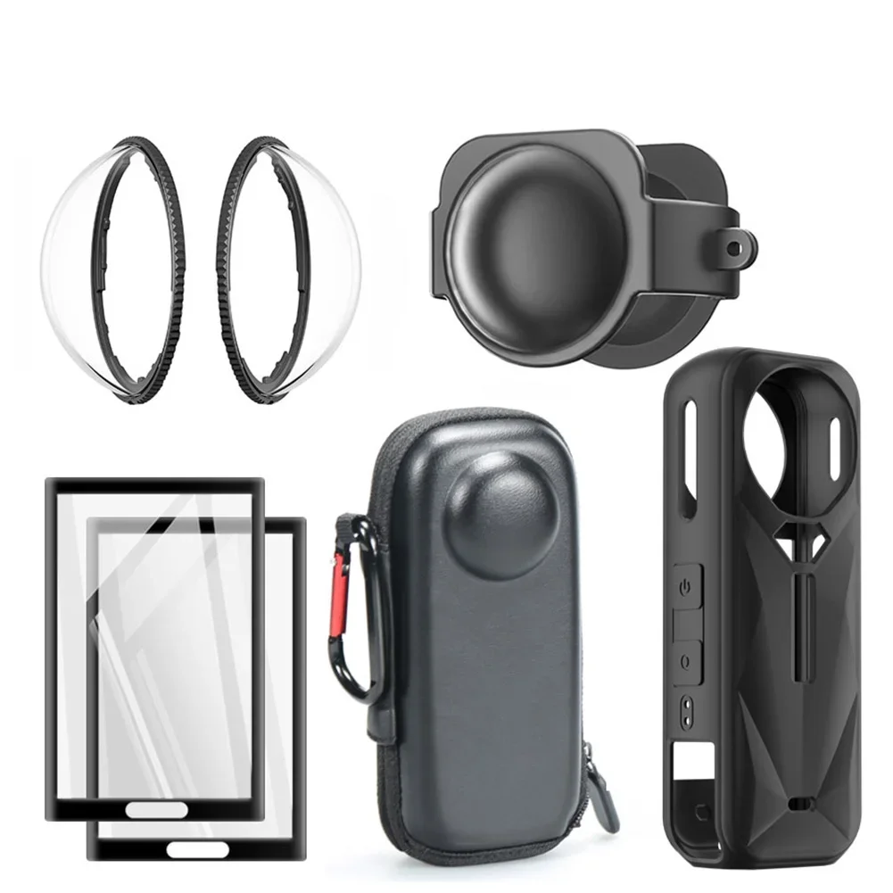 

For Insta360 X5 Panoramic Dustproof And Drop-Proof Silicone Accessory Kit For Insta360 X4 Action Camera Accessories X7M7