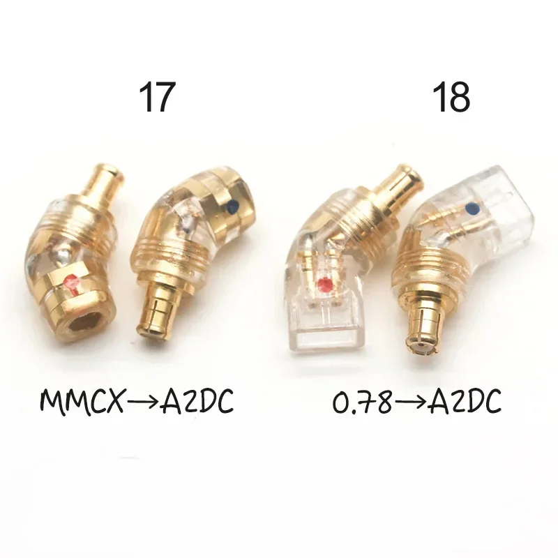 سوبر ميني MMCX 0.78 ذكر إلى أنثى 0.78 مللي متر QDC FitEar JH EXK Acoustune UM V3 IM IE 500PRO IE 40PRO IPX محول القابسA2DC 1 الطلب