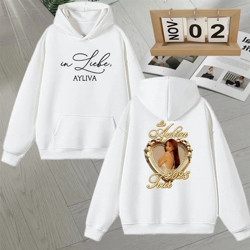 Haute qualité Die Ayliva Album Tour 2025 sweat à capuche graphique hommes femmes automne hiver surdimensionné Streetwear polaire à manches longues pulls