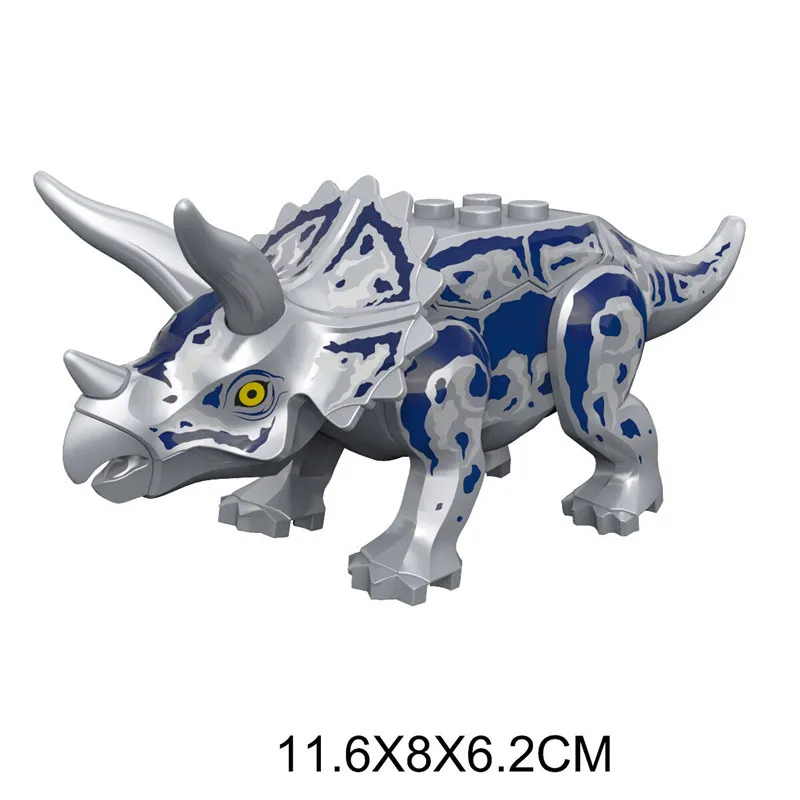 Jurassic Dinosaurs Building Blocks Indominus Rex DIY Small Size Tyrannosaurus Action Figure Models Children Toys Animals Gifts ﻿