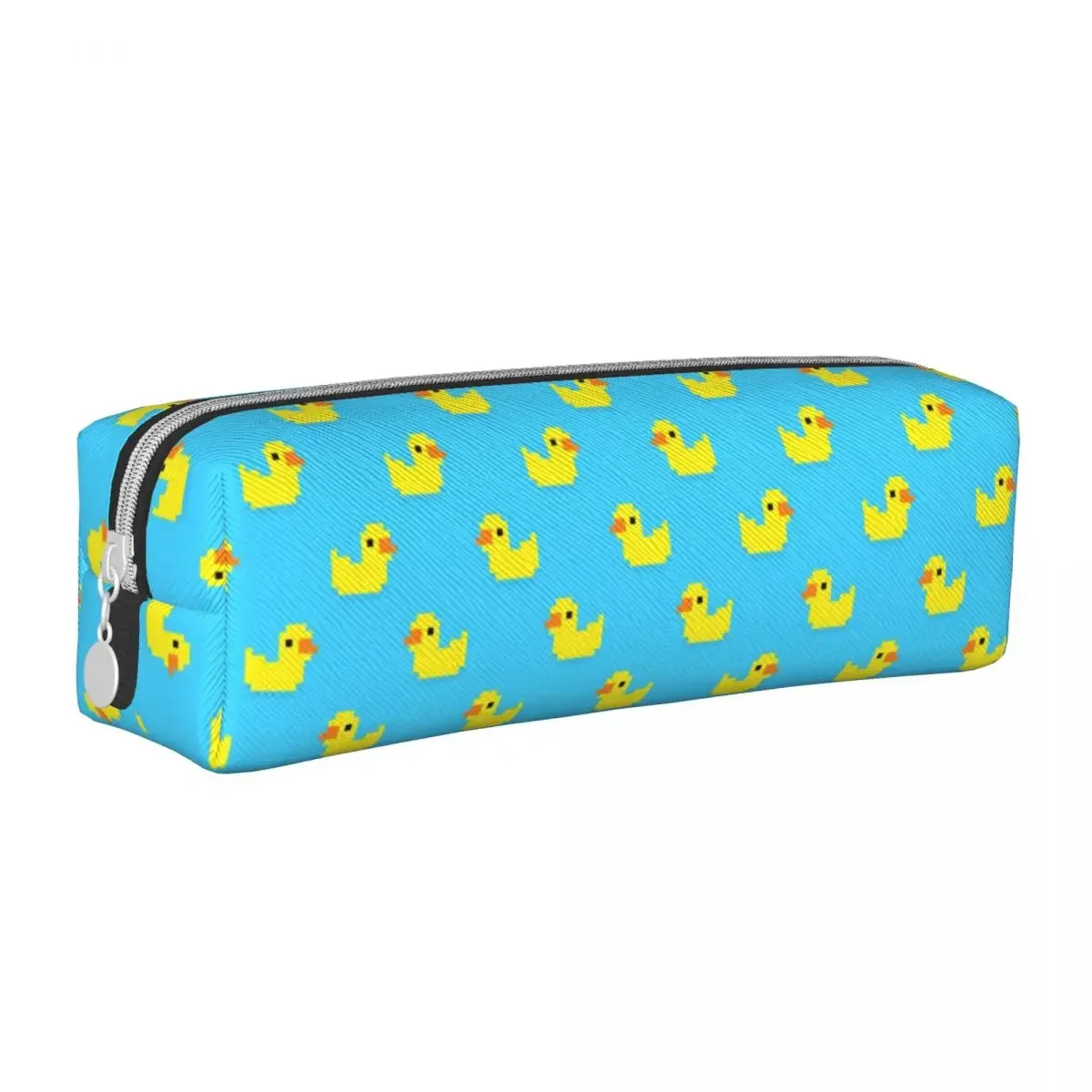 Yellow Bath Duck Pencil Cases Fun Cute Animal Pen Holder Bag Girl Boy Large Storage Students School Cosmetic Pencilcases