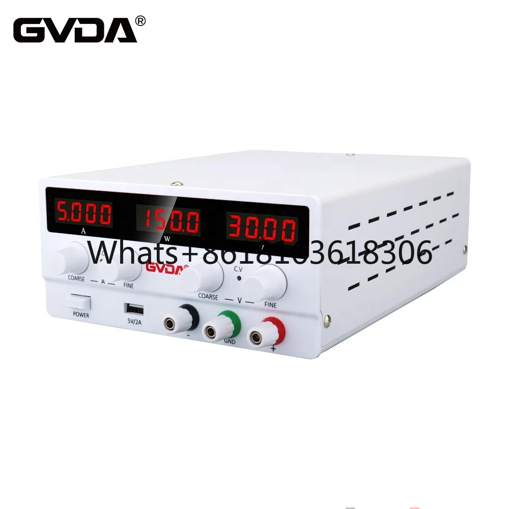 USB DC Regulated Laboratory Power Supply Adjustable 30V 10A Voltage Regulator