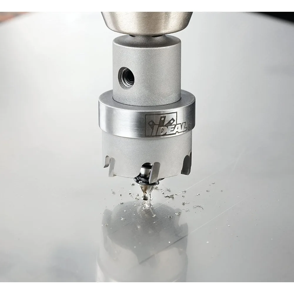 ชุดเครื่องตัดรูคาร์ไบด์ 4 ชิ้น พร้อมดอกสว่านนำร่องเริ่มต้นอย่างราบรื่น และกระเป๋าสำหรับงานไฟฟ้า