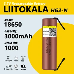 1-40 sztuk LiitoKala HG2-N 18650 3000mah rozładowanie dużej mocy akumulator moc wysokie rozładowanie, 30A duży prąd + DIY nicke