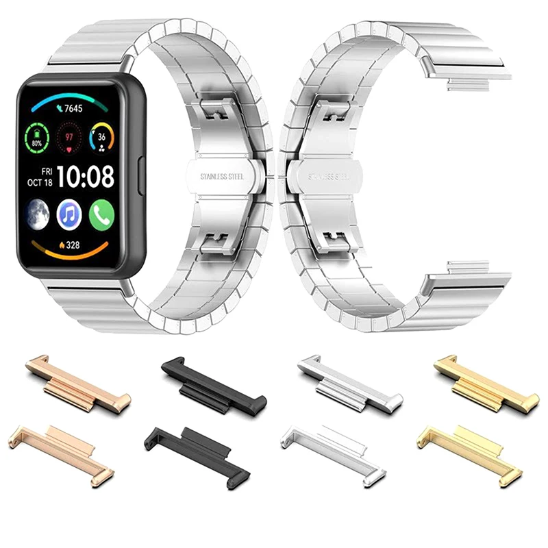 2PCS Watch Strap Connector Adapter Replacement Metal Connector Bracelet Accessories