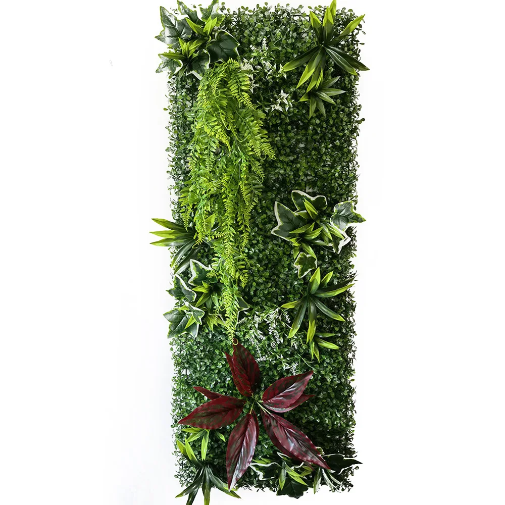 Neue Dekoration Künstliche Pflanze Wand Gras Panel Rasen Moos Matte Grün Garten Wand Dekoration Party Pflanze Gras Grüne Blätter – Detail 8