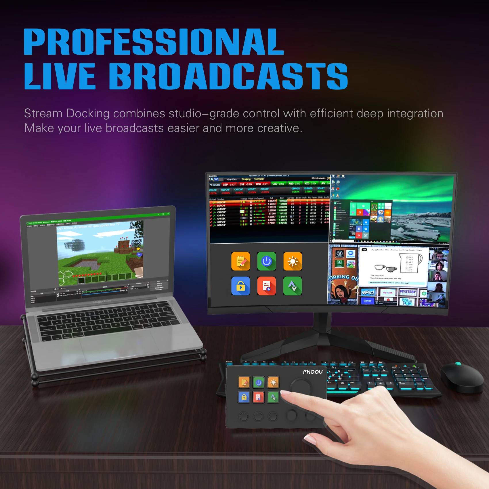 Imagem -04 - Mirabox n3 Streamdeck Versão Global Stream Deck Lcd Controlador de Criação de Conteúdo ao Vivo Botão Personalizado Teclado Visual para Win Mac