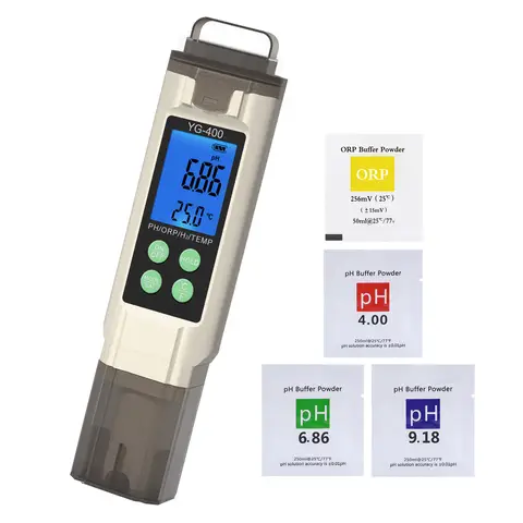 이에이리 4 in 1 디지털 PH ORP 온도 H2 미터 ppm ppb 용존 수소 수질 측정기 (어항, 식수, 수경재배, 수영장용)