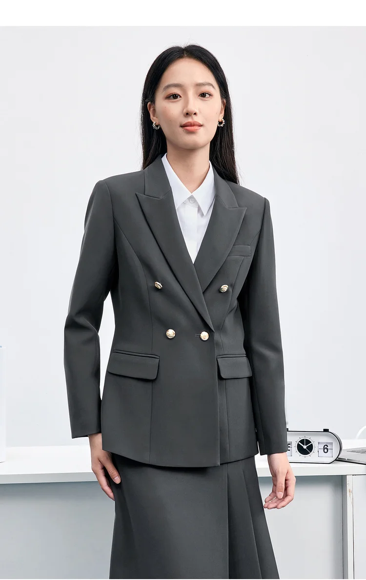 SENTUBILA ‌ Damenblazer ‌ Slim Fit Mäntel Herbst 2026 Damen Bürokleidung ‌ Langarm ‌ Jacke ‌ Damen-Formelle Kleidung 153XA1646 – Detail 31