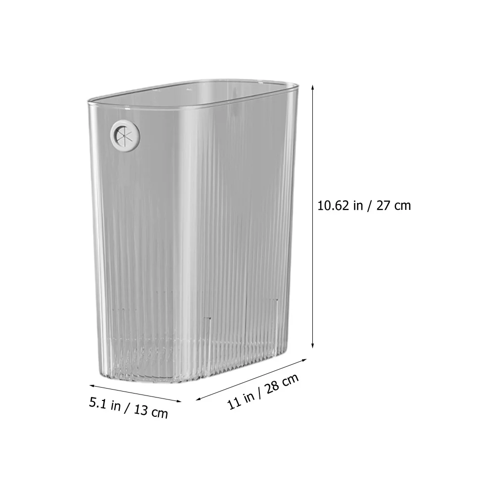 

1pc Luxury Trash Can Large Capacity Pp Strong Simple Design For Bedroom Bathroom Kitchen Office Multi-Function Waste Bin