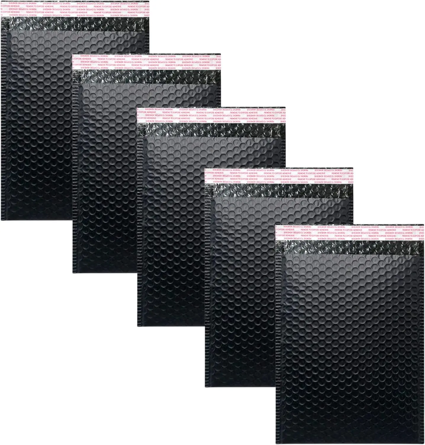 

50 Pcs 4x6" Black Bubble Mailers, Self-Seal Padded Envelopes, Thick Protection
