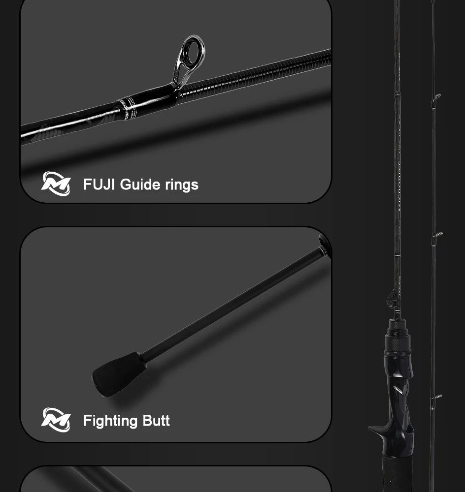 MIFINE MICROBITE Ajing Angeln Casting Rod Köder 2g/3g/5g/8g/10g Salzwasser Süßwasser Licht Felsen Angeln Schnelle Aktion Fuji Ring – Detail 9