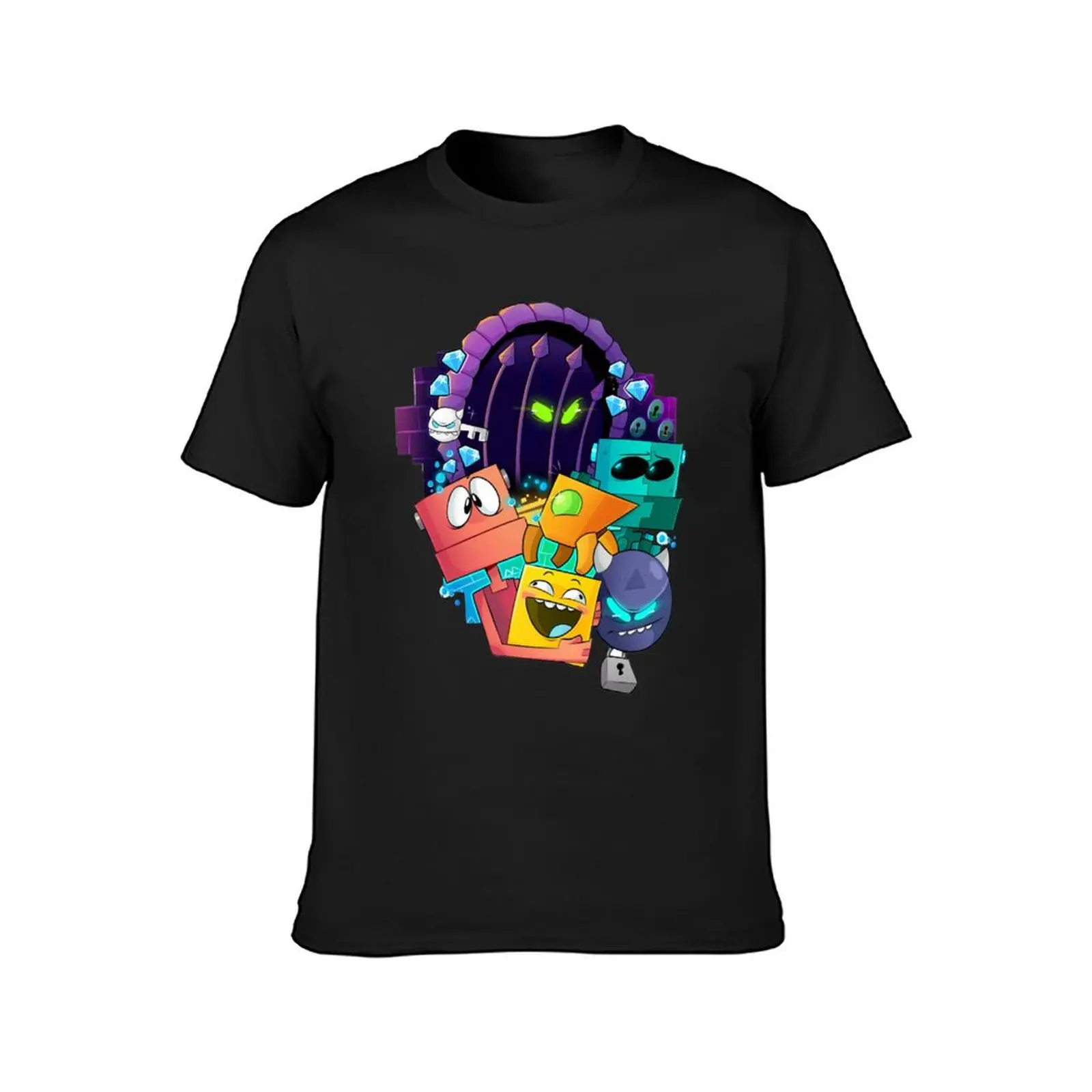 Geometry Dash T-Shirt customizeds hippie clothes boys whites funnys oversized t shirt men image 2