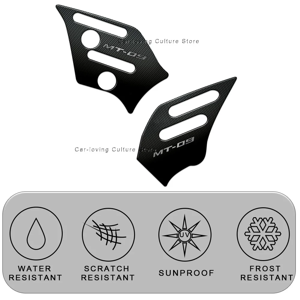 Водонепроницаемая Защитная Наклейка для мотоцикла YAMAHA MT 09 2022, Набор наклеек на пятки, 3D эпоксидная смола