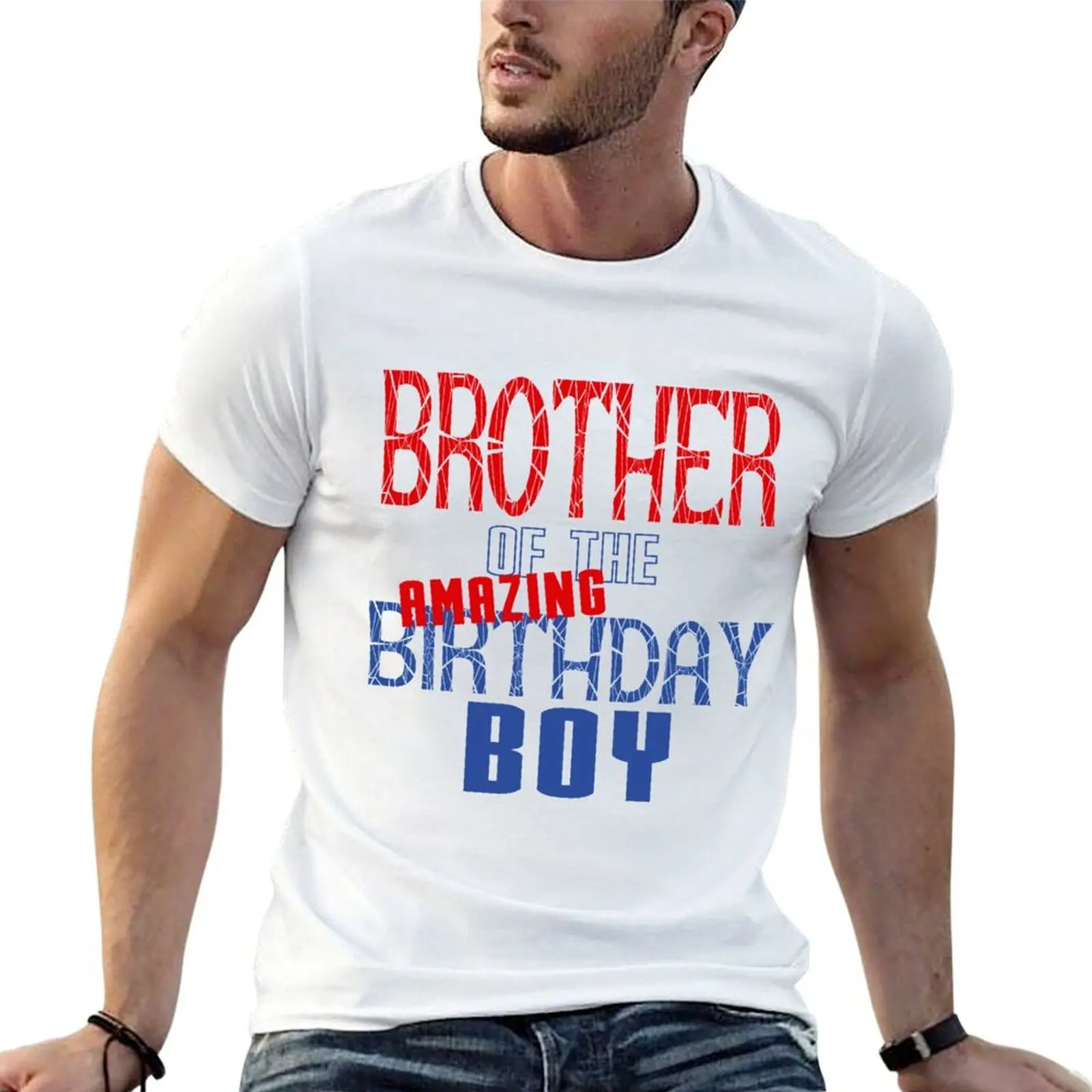 

Brother of the Spider Amazing Birthday Boy Blue Red Tee Shirt T-Shirt essential t shirt man t shirts graphic T-Shirt