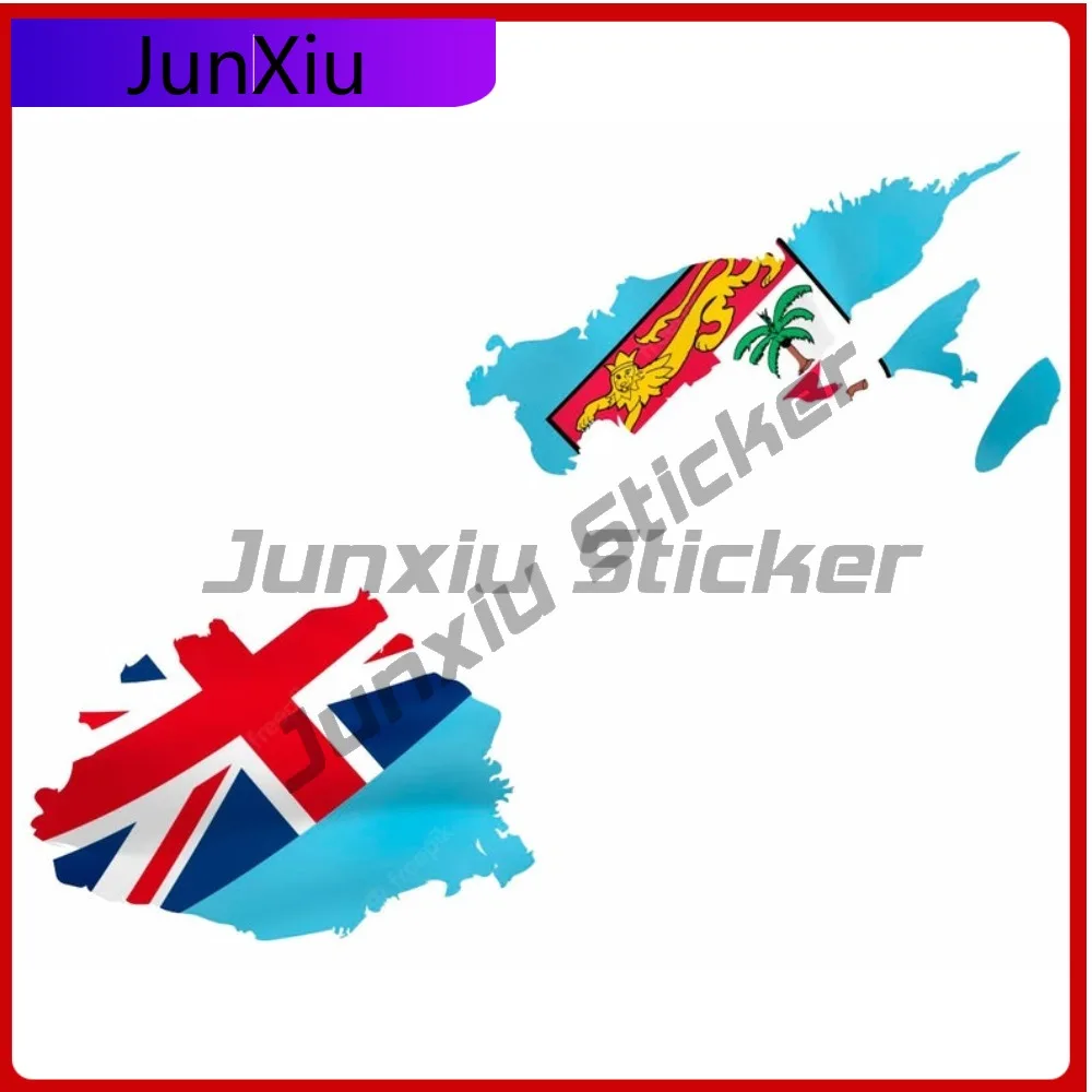 

With National Emblem Detail Fiji Map Flag Fashion Auto Surface Decoration Applied To Vehicle Exterior Bodywork And Glass