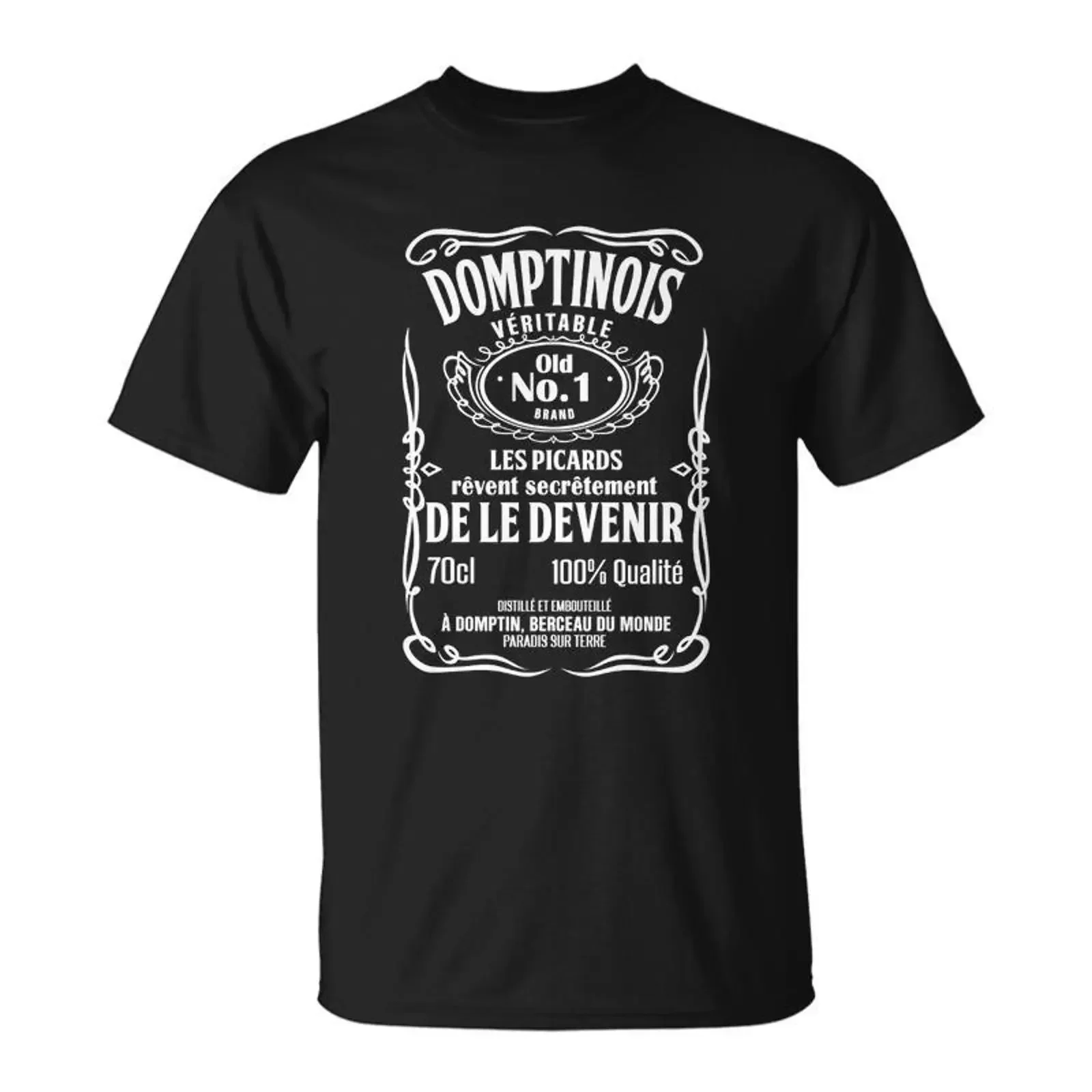 Vintage DOMPTINO'S T shirt Picardy Humor Fake Label Style Cadeauxyz vintage Washed homme streetwear Comfortable graphic Stylish