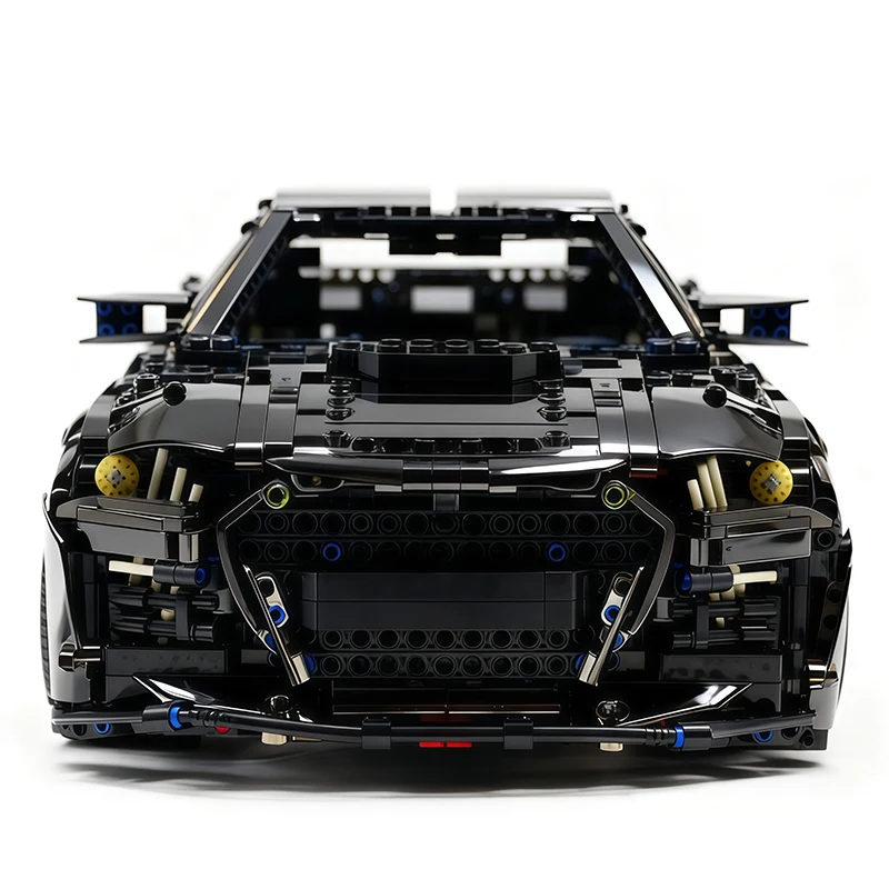 New MOC High-End Custom Limited Edition In Charming Black Muscle Car Model Building Blocks Bricks Toy Christmas Gift For Adults
