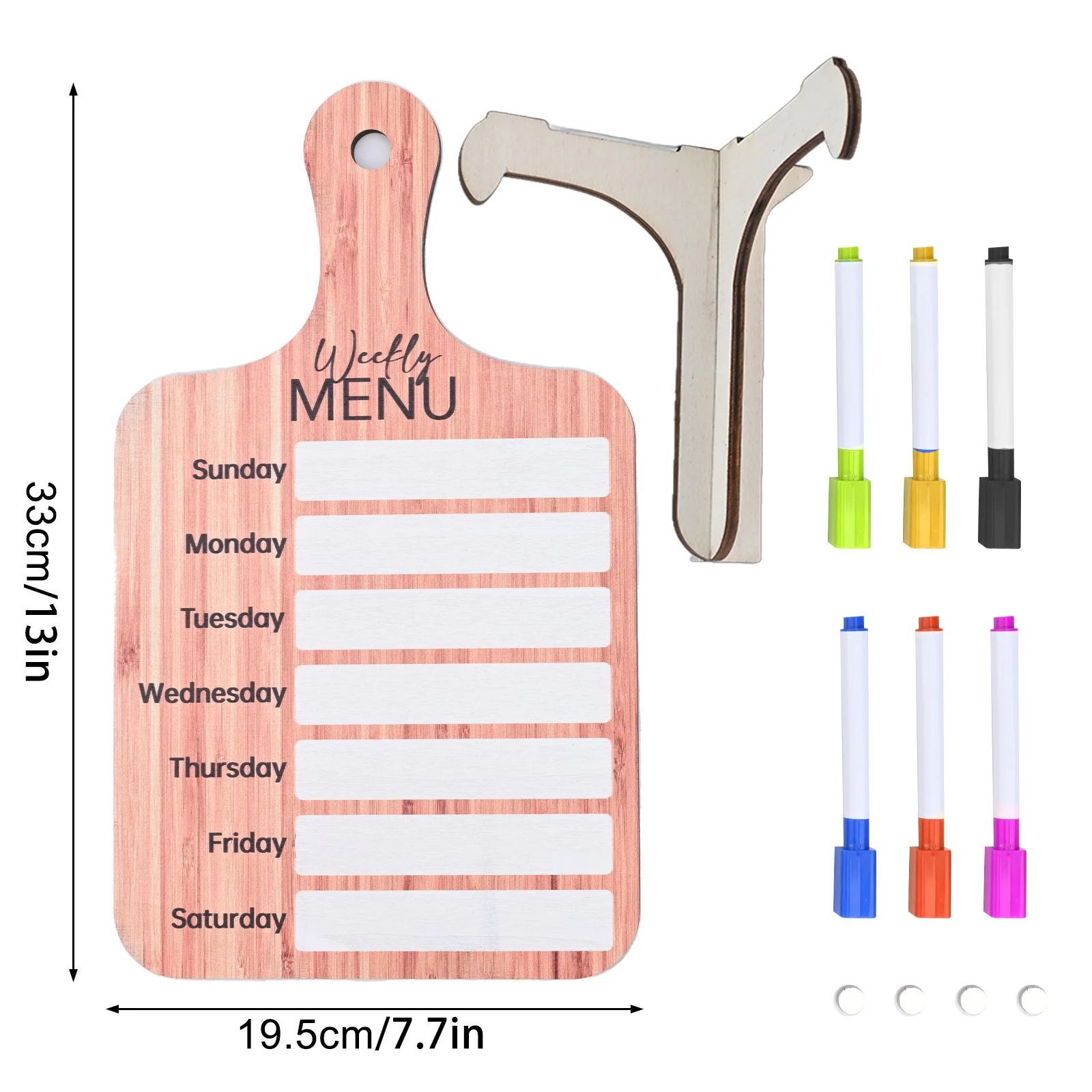 Dinner Meal Planner Magnetic Meal Planner Kitchen Dry Erase Board Kitchen Organization Reusable Planner for Save Money And Time