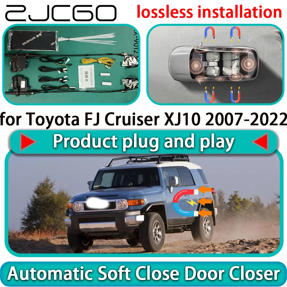 

for Toyota FJ Cruiser XJ10 2007-2022 OEM Auto Pull Car Soft Close Door Kit Power Latch Electric Door Catch Soft Closing Assist