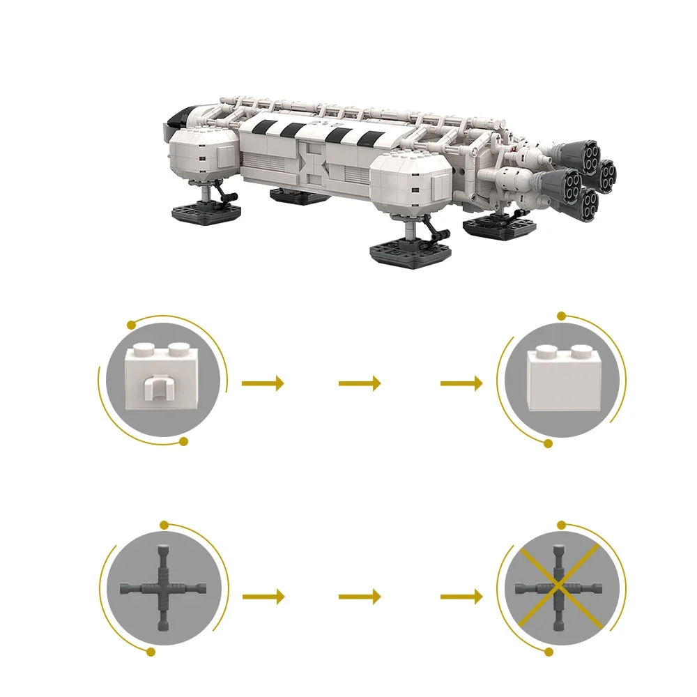 Moc-子供の宇宙船ビルディングブロック、スペースイーグルブリックキット、シャトル発射センター、誕生日とクリスマスのギフト、1999