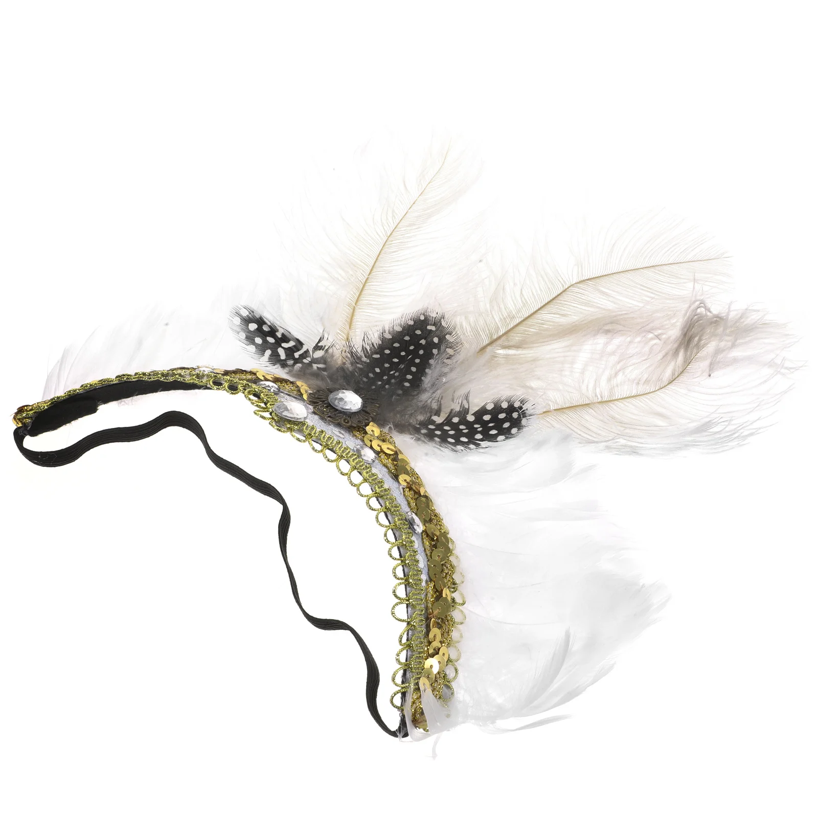 

Hair Ornament Fascinator Headpiece for Party Elegant Lightweight Plumage Headband for Women Wedding Birthday Cosplay