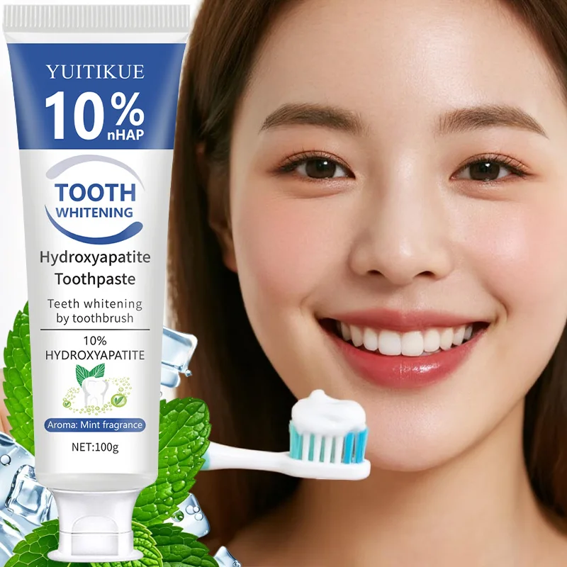 

YUITIKUE 10% HAP Hydroxyapatite Отбеливающая зубная паста 100 г - мятное свежее дыхание, защищает, укрепляет и осветляет зубы