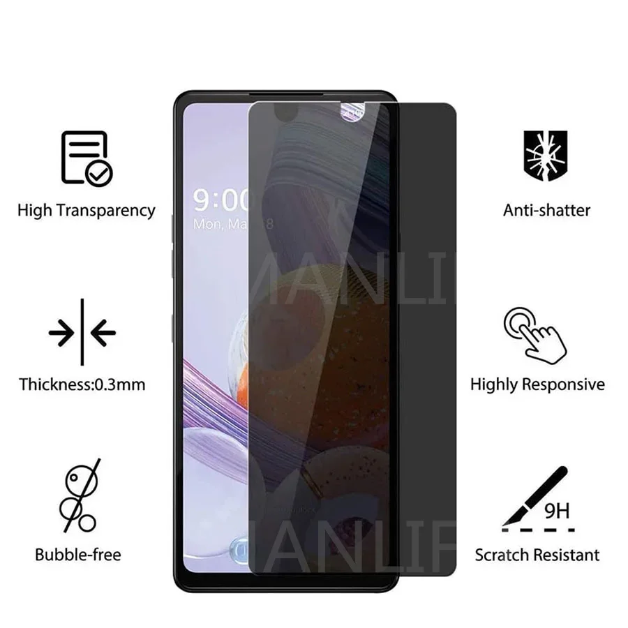 3D Anti Spy Glare Tempered Glass for Oneplus 11 10 Pro 8T 9 9RT10T 5G Nord CE2 N10 N20 N200 Anti Explosion Screen Protector Film