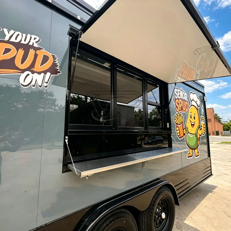 Professional Food Concession Trailer For Sale Mobile Catering Trailer Custom Kitchen Trailer for Fast Food Restaurant Business