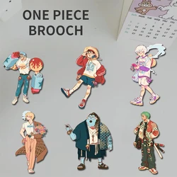 One Piece Peripheral Cartoon Cute Acrylic Cartoon Style Brooch Creative Personality Badge Jewelry Backpack Pin Accessories Gifts