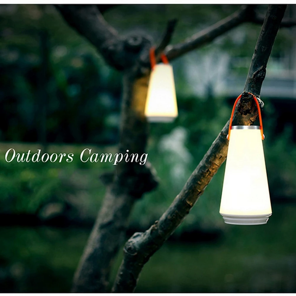 Portable LED Lantern Hanging Tent Lamp USB Touch Switch Rechargeable Night Light for Bedroom Living Room Camping light