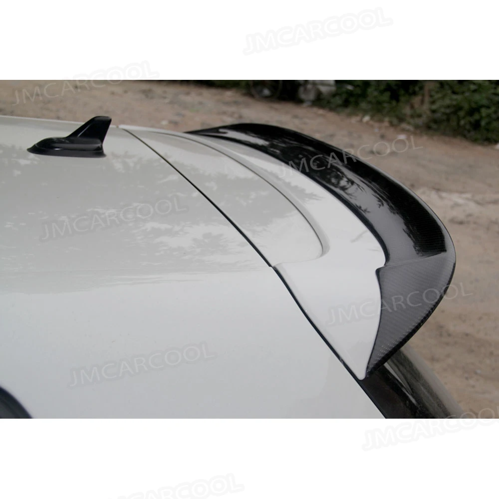 Real Carbon Fiber FRP Unpainted Rear Roof Spoiler Wing Lip For Volkswagen Golf 6 MK6 VI GTI R20 2010-2013