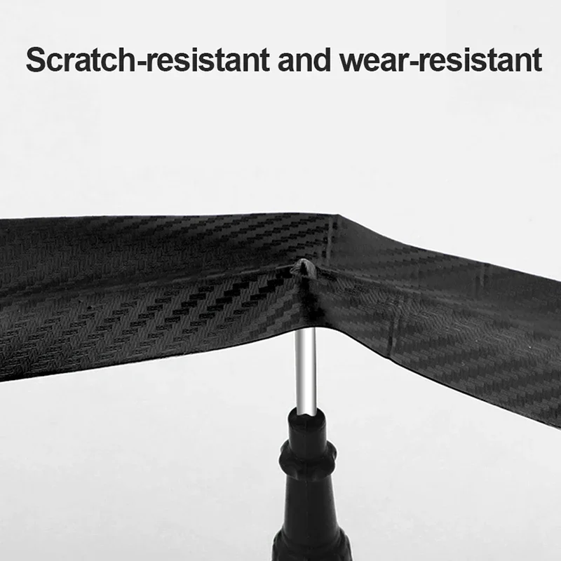 Carbon Fiber Anti Scratch Tape Fit Auto Car Door Sill Edge Side Mirror Protector Film Waterproof Vehicle Decor Repair Component