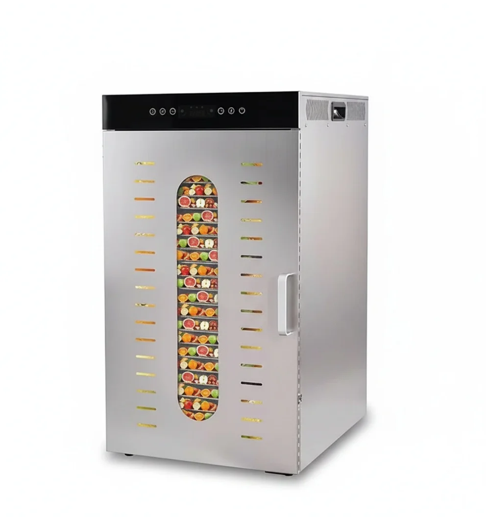 

Food Dehydrator, 24 Tray Stainless Steel Jerky Maker, Large Capacity Drying Machine, SUS304 Trays, Commercial Dryer