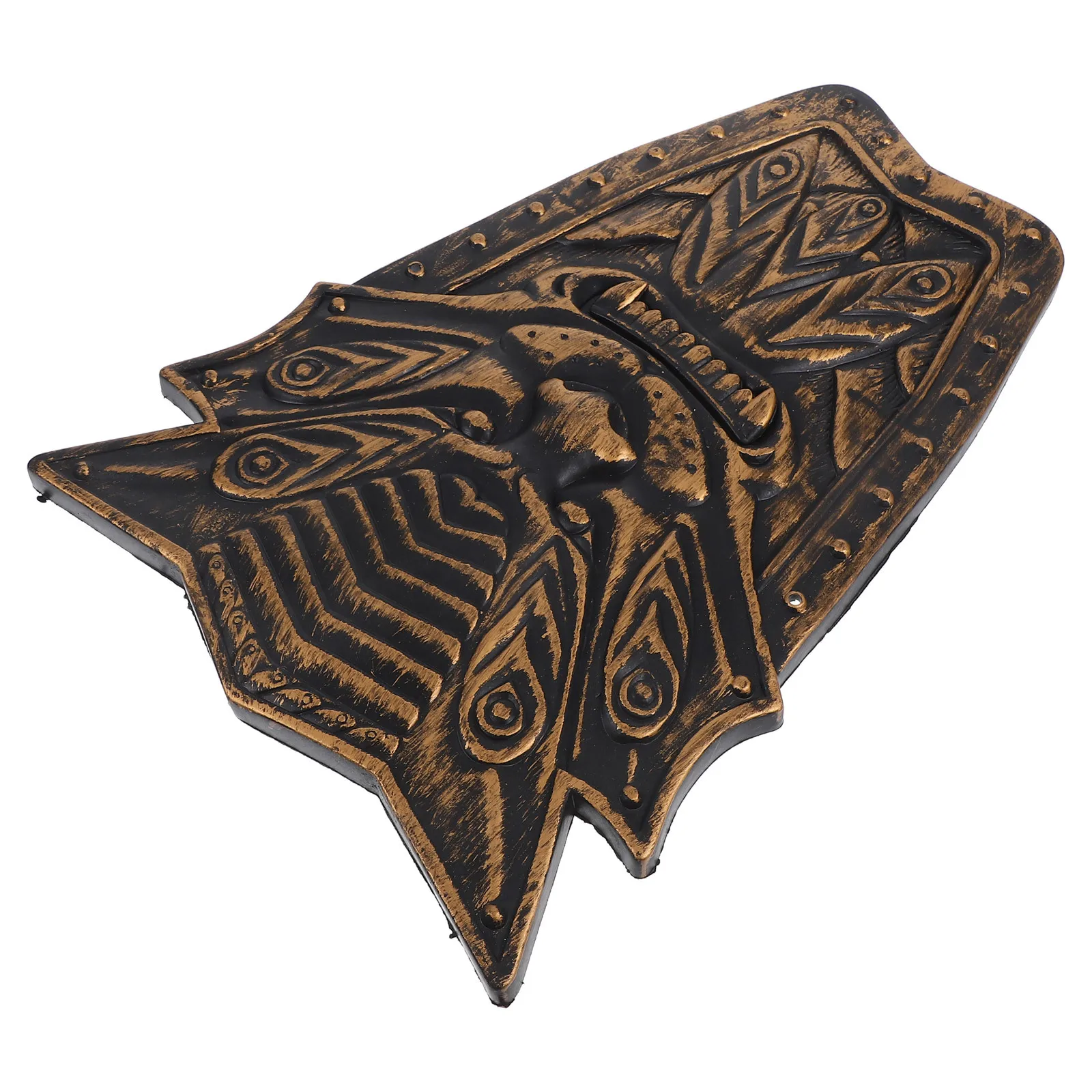 

Cosplay Medieval Knight Shield Lightweight Plastic Role-Playing Halloween Performance Shield Prop for