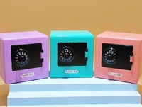Mini ATM Piggy Bank for Kids with Password Protected Digital Money Saving Box Creative New Year Gift Coin & Cash Deposit Safe 2