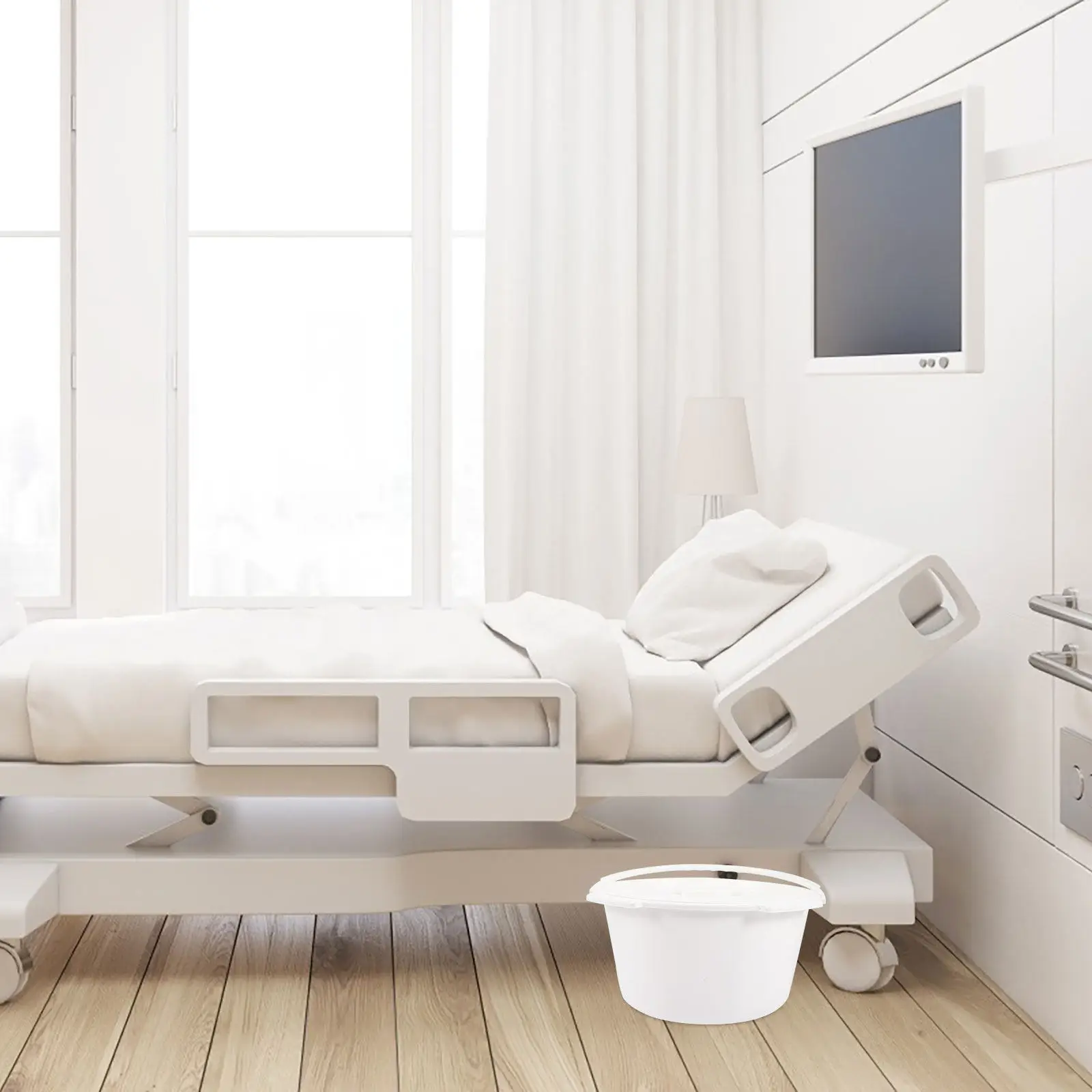 

Премиум-класс: Прочная крышка для туалетного ведра из полипропилена, портативный мочеприемник для пожилых людей и беременных женщин, для ночного использования у кровати