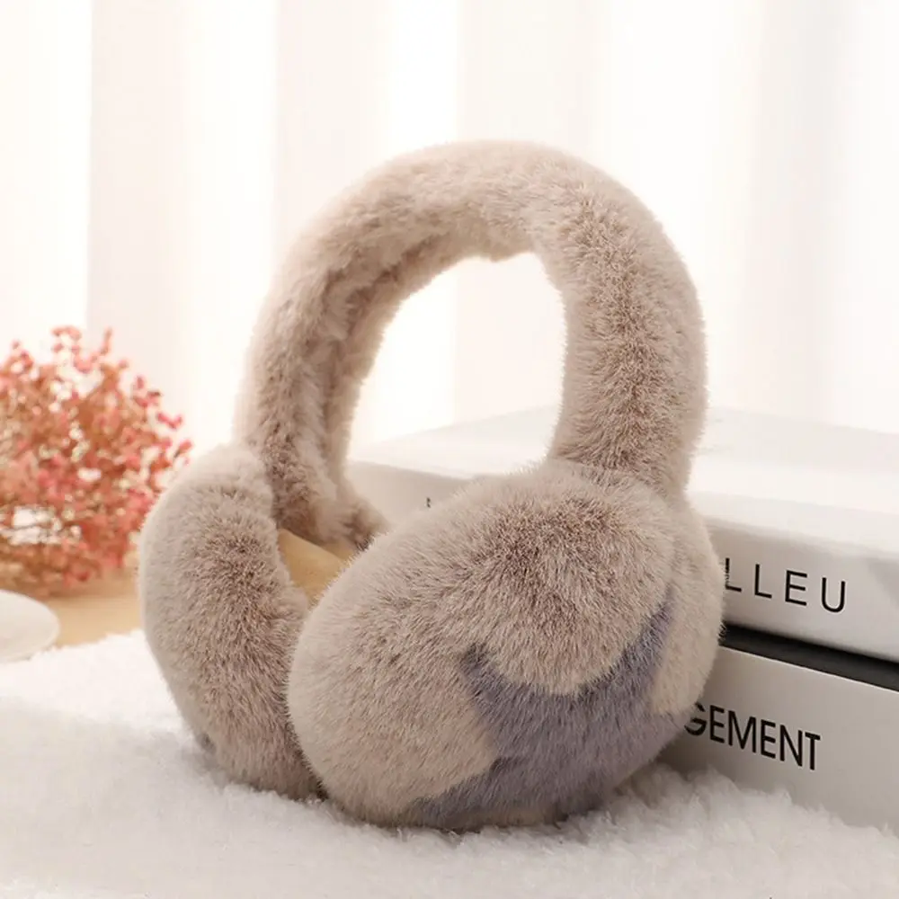 Fashion Soft Furry Plush Ear Covers Cute Stars Pattern Ear Warmer Earmuffs Women Girls Winter Outdoor Foldable Keep Warm Earflap