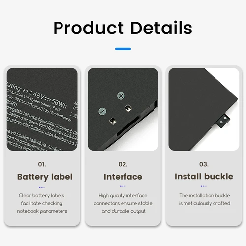 Imagen 2 del producto C41N2010 batería portátil para ASUS, ROG, Strix, G15, G513IC, G513IE, G513IH, G513QC, G513QE, ROG, Strix G17, G713QE