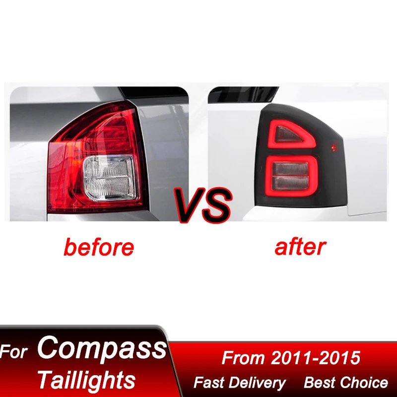 Hot styling Car Led Tail Lights For Jeep Compass 11-15 new style LED Tail Lamp Dynamic Turn Signal Light Tail Lamp Assembly