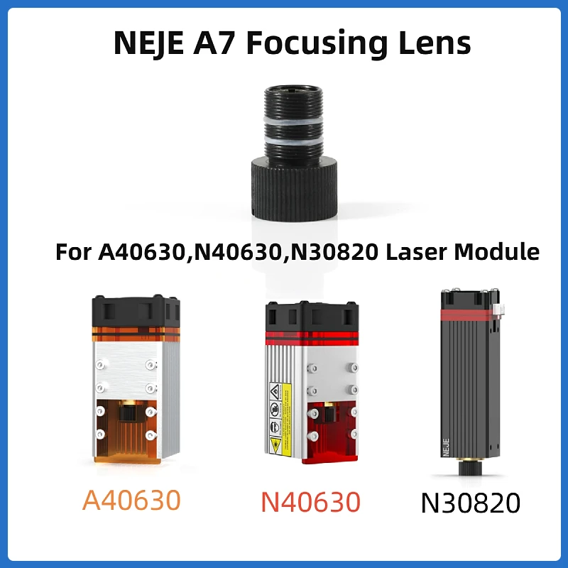 

NEJE A7 Focusing Lens Collimating Coated Replacement Glass Lens for NEJE N30820/ N40630/ A40630 Laser Module