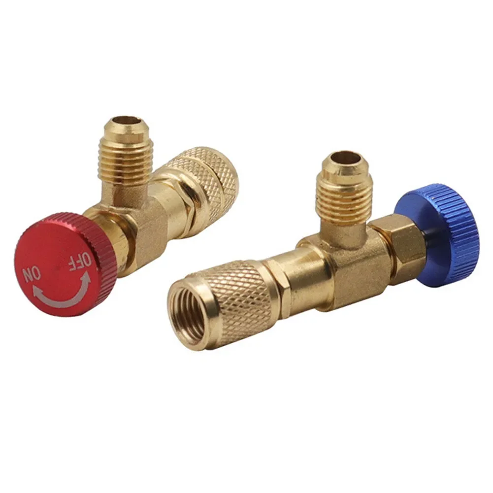 

2PCS R22R410 Air Conditioning Fluoride Safety Valve For Maintenance And Construction Work On Refrigeration Systems Home Tool
