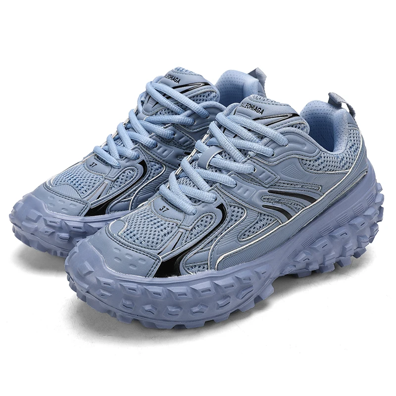 2024 New Anti slip and Wear resistant Spring/Summer Versatile Running and Sports Shoes with Thick Sole and Elevated Height